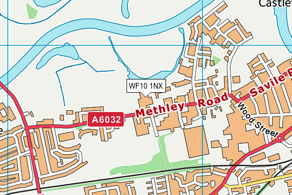 WF10 1NX map - OS VectorMap District (Ordnance Survey) WF10 1NX map - OS VectorMap District (Ordnance Survey)