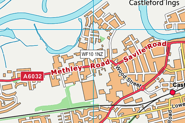 WF10 1NZ map - OS VectorMap District (Ordnance Survey) WF10 1NZ map - OS VectorMap District (Ordnance Survey)