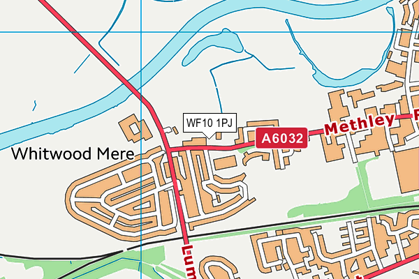 WF10 1PJ map - OS VectorMap District (Ordnance Survey) WF10 1PJ map - OS VectorMap District (Ordnance Survey)