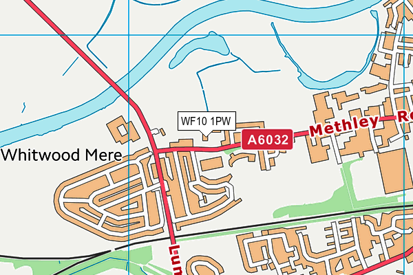 WF10 1PW map - OS VectorMap District (Ordnance Survey) WF10 1PW map - OS VectorMap District (Ordnance Survey)