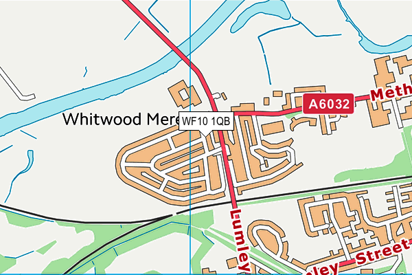 WF10 1QB map - OS VectorMap District (Ordnance Survey) WF10 1QB map - OS VectorMap District (Ordnance Survey)