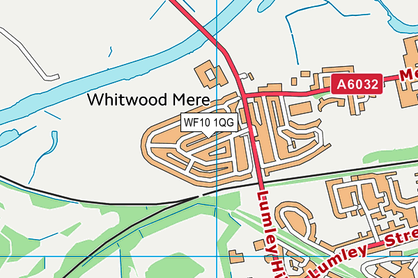 WF10 1QG map - OS VectorMap District (Ordnance Survey) WF10 1QG map - OS VectorMap District (Ordnance Survey)