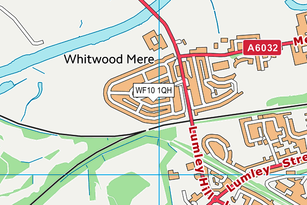 WF10 1QH map - OS VectorMap District (Ordnance Survey)
