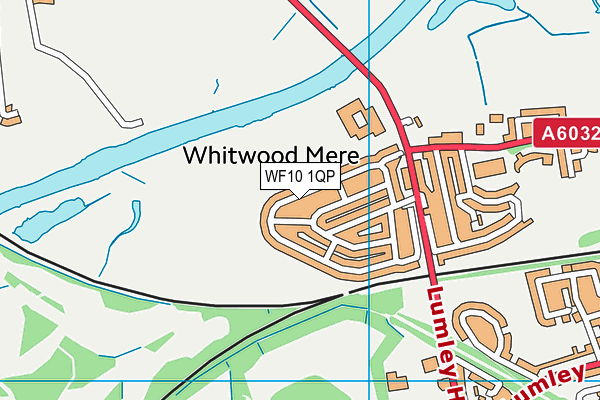 WF10 1QP map - OS VectorMap District (Ordnance Survey)