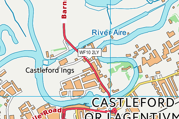 WF10 2LY map - OS VectorMap District (Ordnance Survey) WF10 2LY map - OS VectorMap District (Ordnance Survey)