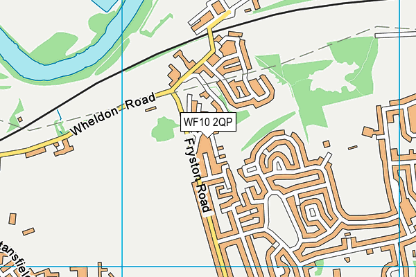 WF10 2QP map - OS VectorMap District (Ordnance Survey) WF10 2QP map - OS VectorMap District (Ordnance Survey)
