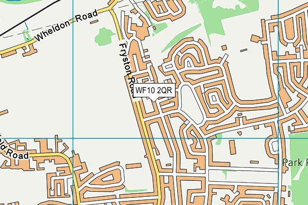 WF10 2QR map - OS VectorMap District (Ordnance Survey) WF10 2QR map - OS VectorMap District (Ordnance Survey)