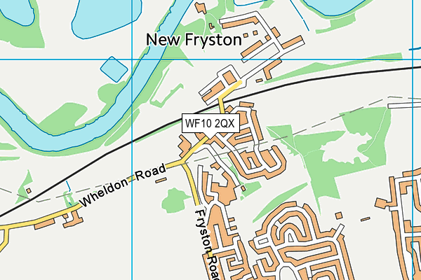 WF10 2QX map - OS VectorMap District (Ordnance Survey)