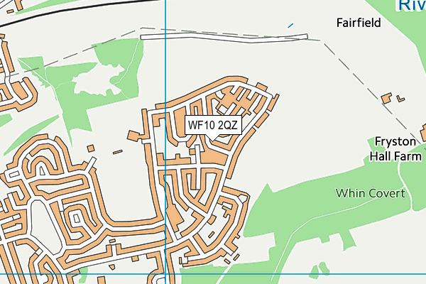 WF10 2QZ map - OS VectorMap District (Ordnance Survey) WF10 2QZ map - OS VectorMap District (Ordnance Survey)
