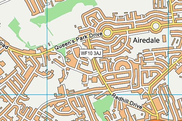 WF10 3AJ map - OS VectorMap District (Ordnance Survey) WF10 3AJ map - OS VectorMap District (Ordnance Survey)