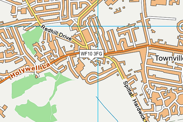 WF10 3FG map - OS VectorMap District (Ordnance Survey) WF10 3FG map - OS VectorMap District (Ordnance Survey)