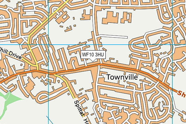 WF10 3HU map - OS VectorMap District (Ordnance Survey) WF10 3HU map - OS VectorMap District (Ordnance Survey)