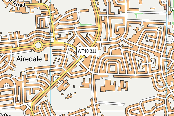 WF10 3JJ map - OS VectorMap District (Ordnance Survey) WF10 3JJ map - OS VectorMap District (Ordnance Survey)