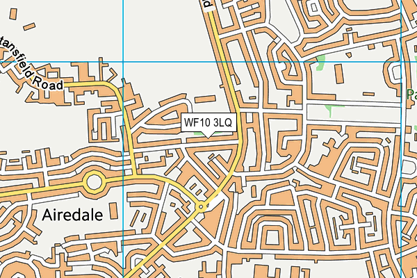 WF10 3LQ map - OS VectorMap District (Ordnance Survey) WF10 3LQ map - OS VectorMap District (Ordnance Survey)