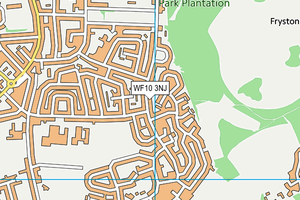 WF10 3NJ map - OS VectorMap District (Ordnance Survey) WF10 3NJ map - OS VectorMap District (Ordnance Survey)