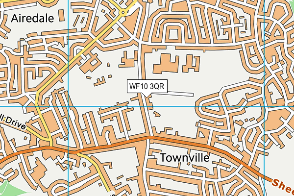 WF10 3QR map - OS VectorMap District (Ordnance Survey) WF10 3QR map - OS VectorMap District (Ordnance Survey)
