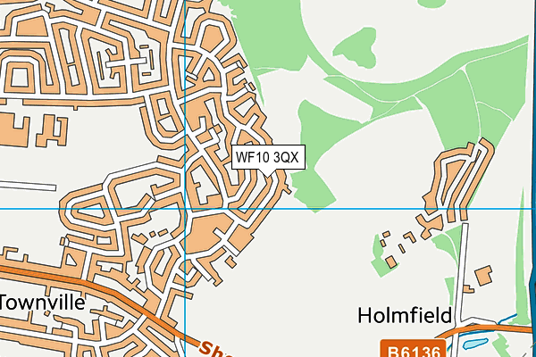 WF10 3QX map - OS VectorMap District (Ordnance Survey) WF10 3QX map - OS VectorMap District (Ordnance Survey)
