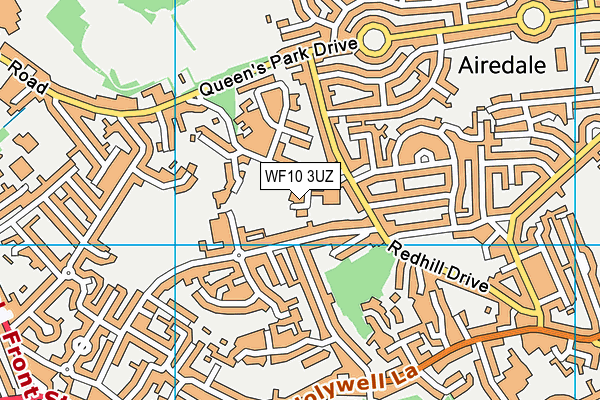 WF10 3UZ map - OS VectorMap District (Ordnance Survey) WF10 3UZ map - OS VectorMap District (Ordnance Survey)