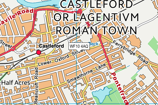 WF10 4AQ map - OS VectorMap District (Ordnance Survey) WF10 4AQ map - OS VectorMap District (Ordnance Survey)