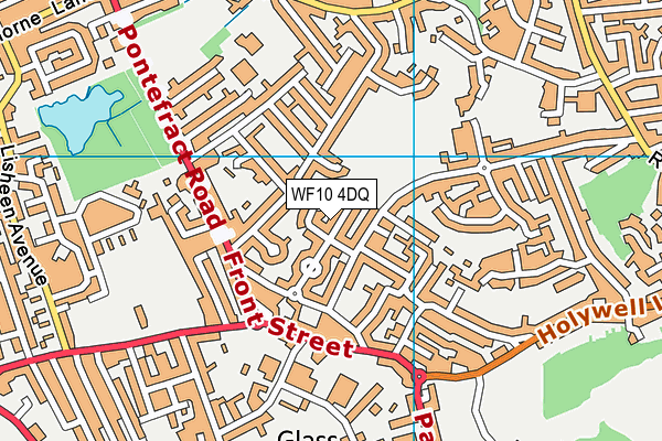 WF10 4DQ map - OS VectorMap District (Ordnance Survey) WF10 4DQ map - OS VectorMap District (Ordnance Survey)