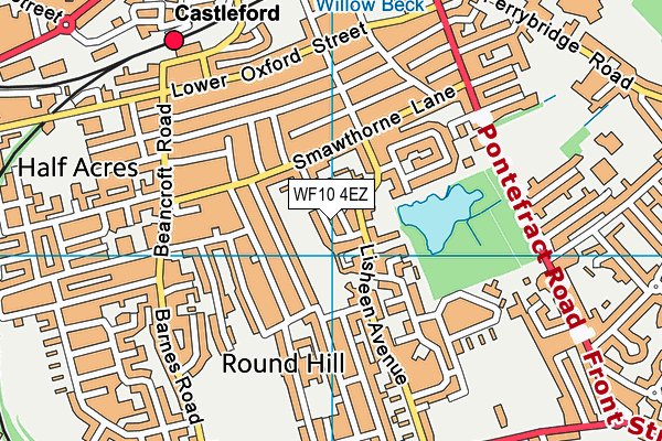 WF10 4EZ map - OS VectorMap District (Ordnance Survey) WF10 4EZ map - OS VectorMap District (Ordnance Survey)