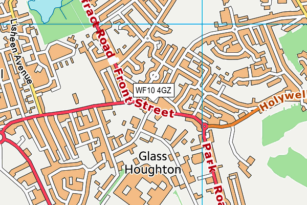 WF10 4GZ map - OS VectorMap District (Ordnance Survey) WF10 4GZ map - OS VectorMap District (Ordnance Survey)