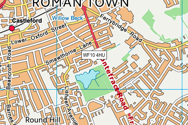 WF10 4HU map - OS VectorMap District (Ordnance Survey) WF10 4HU map - OS VectorMap District (Ordnance Survey)