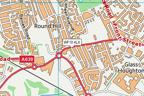 WF10 4LX map - OS VectorMap District (Ordnance Survey) WF10 4LX map - OS VectorMap District (Ordnance Survey)