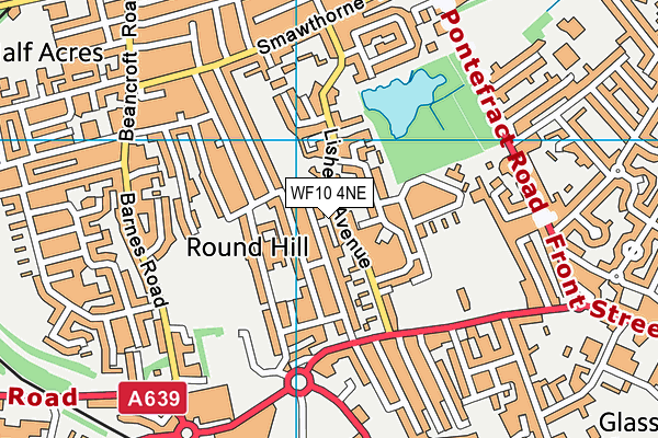 WF10 4NE map - OS VectorMap District (Ordnance Survey)