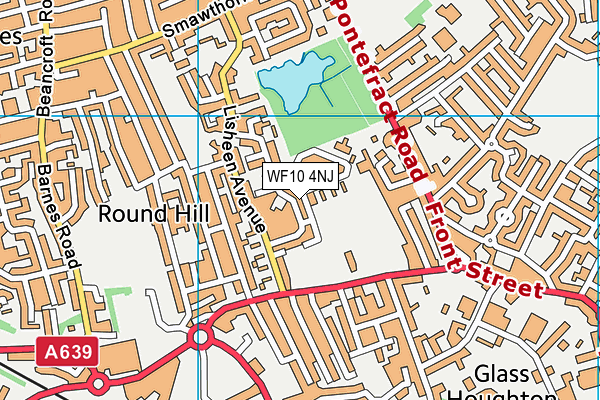 WF10 4NJ map - OS VectorMap District (Ordnance Survey) WF10 4NJ map - OS VectorMap District (Ordnance Survey)