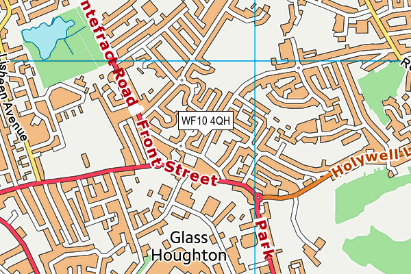 WF10 4QH map - OS VectorMap District (Ordnance Survey) WF10 4QH map - OS VectorMap District (Ordnance Survey)