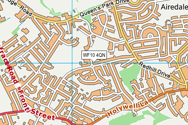 WF10 4QN map - OS VectorMap District (Ordnance Survey) WF10 4QN map - OS VectorMap District (Ordnance Survey)