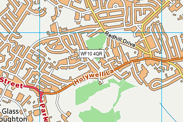 WF10 4QR map - OS VectorMap District (Ordnance Survey) WF10 4QR map - OS VectorMap District (Ordnance Survey)