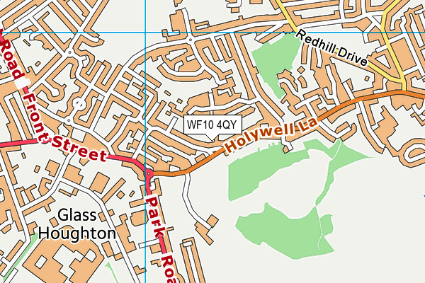 WF10 4QY map - OS VectorMap District (Ordnance Survey) WF10 4QY map - OS VectorMap District (Ordnance Survey)