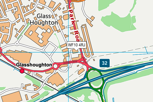 WF10 4RJ map - OS VectorMap District (Ordnance Survey) WF10 4RJ map - OS VectorMap District (Ordnance Survey)