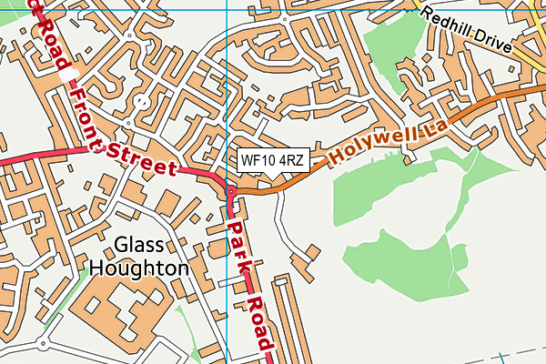 WF10 4RZ map - OS VectorMap District (Ordnance Survey) WF10 4RZ map - OS VectorMap District (Ordnance Survey)