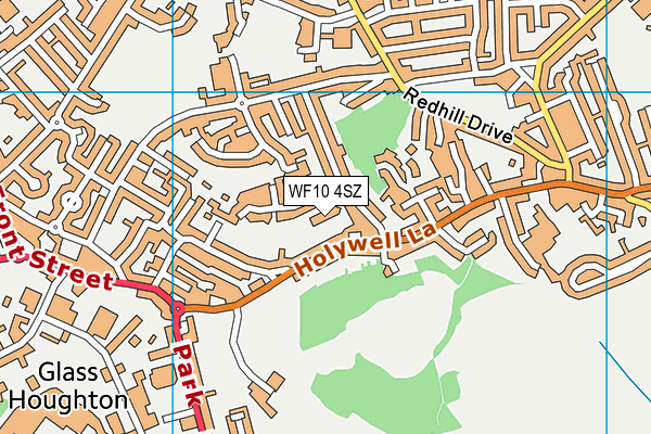 WF10 4SZ map - OS VectorMap District (Ordnance Survey) WF10 4SZ map - OS VectorMap District (Ordnance Survey)
