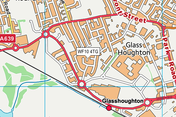 WF10 4TG map - OS VectorMap District (Ordnance Survey) WF10 4TG map - OS VectorMap District (Ordnance Survey)