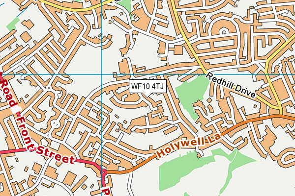 WF10 4TJ map - OS VectorMap District (Ordnance Survey) WF10 4TJ map - OS VectorMap District (Ordnance Survey)
