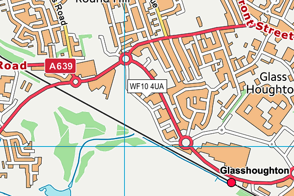 WF10 4UA map - OS VectorMap District (Ordnance Survey)