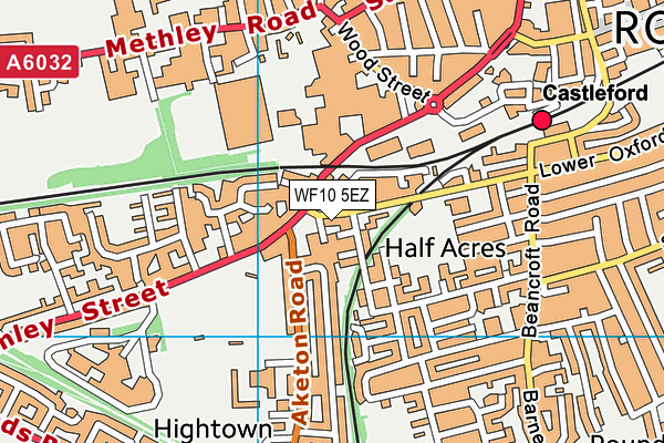 WF10 5EZ map - OS VectorMap District (Ordnance Survey) WF10 5EZ map - OS VectorMap District (Ordnance Survey)