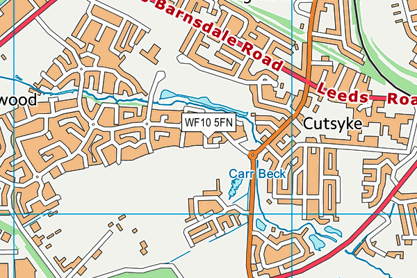 WF10 5FN map - OS VectorMap District (Ordnance Survey) WF10 5FN map - OS VectorMap District (Ordnance Survey)