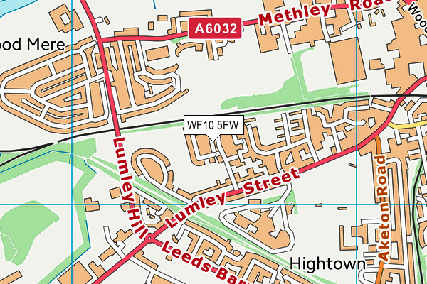 WF10 5FW map - OS VectorMap District (Ordnance Survey) WF10 5FW map - OS VectorMap District (Ordnance Survey)