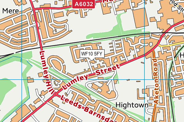 WF10 5FY map - OS VectorMap District (Ordnance Survey)