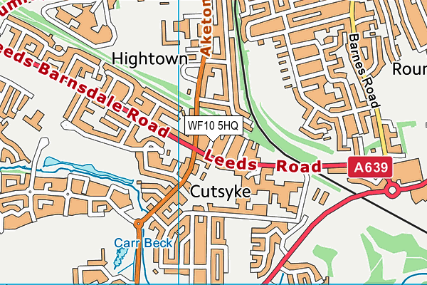 WF10 5HQ map - OS VectorMap District (Ordnance Survey) WF10 5HQ map - OS VectorMap District (Ordnance Survey)
