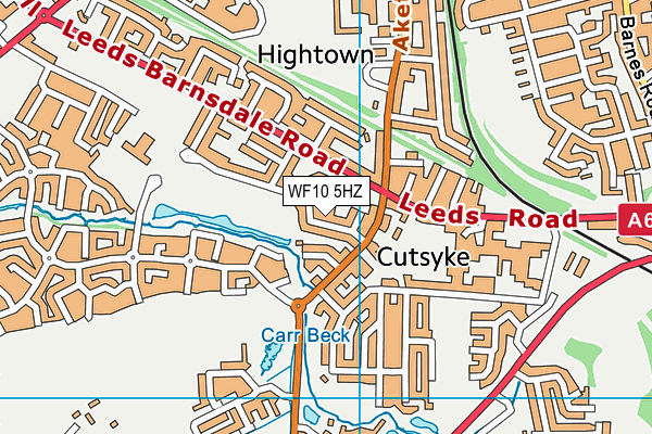 WF10 5HZ map - OS VectorMap District (Ordnance Survey) WF10 5HZ map - OS VectorMap District (Ordnance Survey)