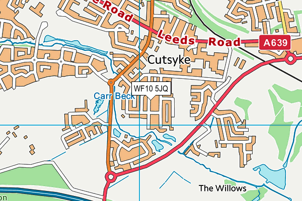WF10 5JQ map - OS VectorMap District (Ordnance Survey) WF10 5JQ map - OS VectorMap District (Ordnance Survey)