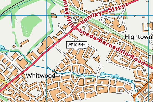 WF10 5NY map - OS VectorMap District (Ordnance Survey) WF10 5NY map - OS VectorMap District (Ordnance Survey)