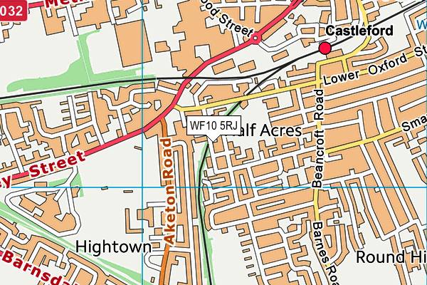 WF10 5RJ map - OS VectorMap District (Ordnance Survey) WF10 5RJ map - OS VectorMap District (Ordnance Survey)