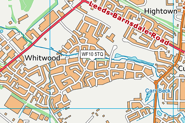 WF10 5TQ map - OS VectorMap District (Ordnance Survey) WF10 5TQ map - OS VectorMap District (Ordnance Survey)
